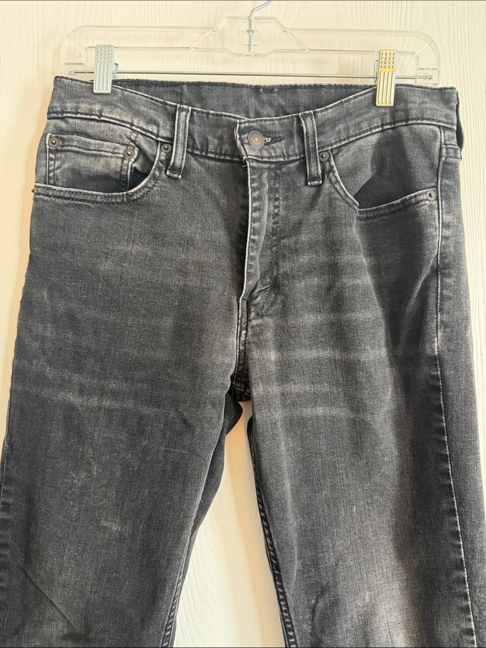 Levi's Black Slim Straight Jeans